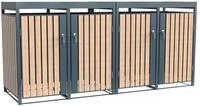 Westmann M&uuml;lltonnenbox Planta | F&uuml;r 4X 240 L M&uuml;lltonnen | M&uuml;llbox mit...