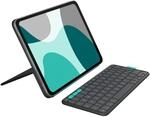 Logitech Flip Folio, Tastatur-Case f&uuml;r iPad Pro 11 Zoll (M4 & M5) und iPad Air 11