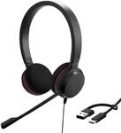 Jabra Evolve 20 Stereo Headset - Microsoft Zertifizierte Kopfh&ouml;rer f&uuml;r VoIP