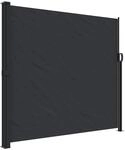 vidaXL Seitenmarkise Ausziehbar Schwarz 180x600 cm