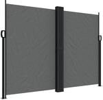 vidaXL Seitenmarkise Ausziehbar Anthrazit 180x1200 cm