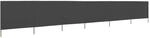 vidaXL Windschutzgewebe 6-tlg. 800x80 cm Grau Windschutz Sichtschutz Balkon
