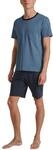 CALIDA Relax Essentials Kurz-Pyjama Herren | Schlafanzug mit Brusttasche, weiche