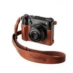 SMALLRIG GFX100RF Ledertaschen-Set, inklusive Ledertasche, Braun Daumenpolster,