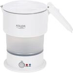 Adler AD 1377 Reisewasserkocher faltbar 0,6 L Wei&szlig;