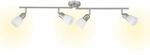 BRILLIANT Lampe Sofia Spotrohr 4flg eisen/chrom/wei&szlig; | 4x D45, E14, 40W, geeignet