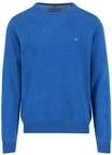 FYNCH-HATTON Feinstrickpullover mit Rundhalsausschnitt Azure / 3XL