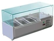SARO Aufsatzk&uuml;hlvitrine &ndash; F&uuml;r 3&times; 1/3 GN &ndash; B 955 x T 395 x H 435 mm -