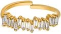 Purelei Damen Ring gr&ouml;&szlig;enverstellbar wasserfest 18K vergoldet Silber Gold Zirkonia,