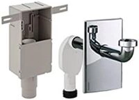 Geberit 151.120.21.1 Unterputz Siphon, Waschbecken, Anschlussst&uuml;ck, Chrom gl&auml;nzend