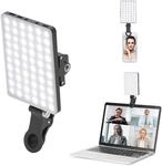 Newmowa 60 LED Hochleistungs Wiederaufladbar Videokonferenzen Clip-Licht | Mit Clip