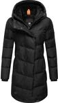 Ragwear wasserdichter Damen Wintermantel warmer Steppmantel lang mit Kapuze Pavla