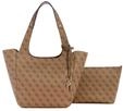 GUESS Calista 2 in 1 Tote Latte Logo