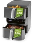 GOURMETmaxx FryUp Doppelkammer Hei&szlig;luftfritteuse MultiSize - 10 L | vertikaler