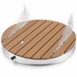 @tec Gartendusche, &Oslash; 70 cm, H&ouml;he: 7,5 cm, Bodendusche f&uuml;r Garten, Pool &...