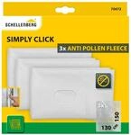 Schellenberg 70473 3er-Set Pollenschutzvlies f&uuml;r Fliegengitter Fenster Simply Click,