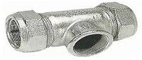 Gebo Armaturen Temperguss-Klemmverbinder T, beidseitig zum Klemmen 33,7 x 33,7...