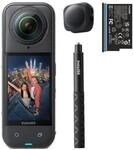 Insta360 X5 Starter-Bundle - wasserdichte 8K 360&deg;-Kamera, f&uuml;hrend bei wenig Licht,