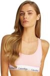 Calvin Klein Damen BH Bralette Unlined Sport, Rosa (Buff Pink), L