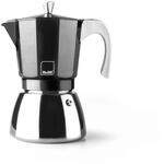 IBILI Elba Black Espressomaschine, 6 Tassen, 300 ml, Aluminiumguss, Edelstahlboden,