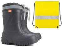 Demar Ultra Leichte Gummistiefel Lammfell Gef&uuml;ttert Winterstiefel Winterschuhe