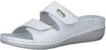 Tamaris Damen Hausschuh mit Keilabsatz Leder, wei&szlig;, 38 EU