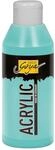 KREUL 84239 - Solo Goya Acrylic t&uuml;rkisblau hell, 250 ml Flasche, cremige vielseitig