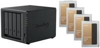 agemeo NAS DiskStation DS425+ mit 4X SSD 3840GB Enterprise und mit 2GB RAM,...