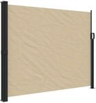 vidaXL Seitenmarkise Ausziehbar Beige 160x500 cm