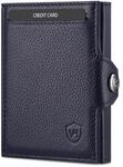 VON HEESEN Slim Wallet mit XL M&uuml;nzfach & RFID-Schutz - Mini Geldb&ouml;rse Herren &