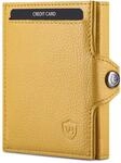 VON HEESEN Slim Wallet mit XL M&uuml;nzfach & RFID-Schutz - Mini Geldb&ouml;rse Herren &