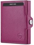 VON HEESEN Slim Wallet mit XL M&uuml;nzfach & RFID-Schutz - Mini Geldb&ouml;rse Herren &