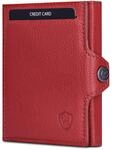 VON HEESEN Slim Wallet mit XL M&uuml;nzfach & RFID-Schutz - Mini Geldb&ouml;rse Herren &