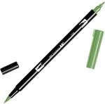 Tombow ABT-158 Fasermaler Dual Brush Pen mit zwei Spitzen, dark olive