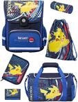 Familando - Schulranzen Set 6-teilig mit Sporttasche - Pok&eacute;mon mit Pikachu...