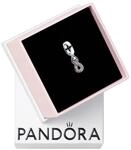 Pandora Moments Anh&auml;nger Ewigkeit, Scheibe und Herz, Sterlingsilber, mit klarem