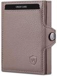 VON HEESEN Slim Wallet mit XL M&uuml;nzfach & RFID-Schutz - Mini Geldb&ouml;rse Herren &