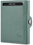 VON HEESEN Slim Wallet mit XL M&uuml;nzfach & RFID-Schutz - Mini Geldb&ouml;rse Herren &