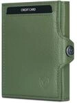 VON HEESEN Slim Wallet mit XL M&uuml;nzfach & RFID-Schutz - Mini Geldb&ouml;rse Herren &