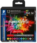 STAEDTLER brush pen pigment Arts, pigmentierte Premium-Zeichentusche, Pinselspitze