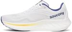 Saucony Herren Ride 18, Wei&szlig;/Azurit, 44.5 EU