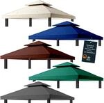 freigarten.de Ersatzdach f&uuml;r Pavillon 3x3 Meter Wasserdicht Material: Panama PCV