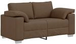 vidaXL Zweisitzer-Sofa Braun 160 cm Stoff, Elegantes Sofa, strapazierf&auml;hige