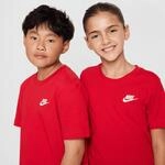 Nike Baby - Jungen K NSW Tee Emb Futura Lbr Shirt, University Red, 10-11 Jahre EU
