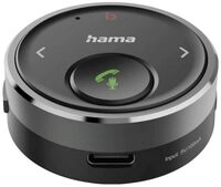 Hama Bluetooth Adapter Auto, f&uuml;r AUX In, mit Bass Verst&auml;rker, mit Akku
