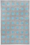 Kleine Wolke Badteppich Boxes Opal 60 x 90 cm | OEKO-TEX zertifiziert,...