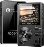 HIFI WALKER H2 MP3-Player, Bluetooth 5.2, Hi-Res FLAC, 64 GB microSD-Karte