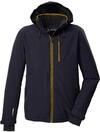 killtec Herren Outdoorjacke/Funktionsjacke mit abzipbarer Kapuze und Schneefang KSW
