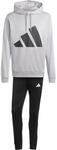 adidas Herren BIG LOGO FRENCH TERRY HOODED TRACKSUITS, medium grey heather, S