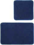 Kleine Wolke Badteppich-Set Relax Atlantikblau 2-teilig 50x50cm und 55x85cm